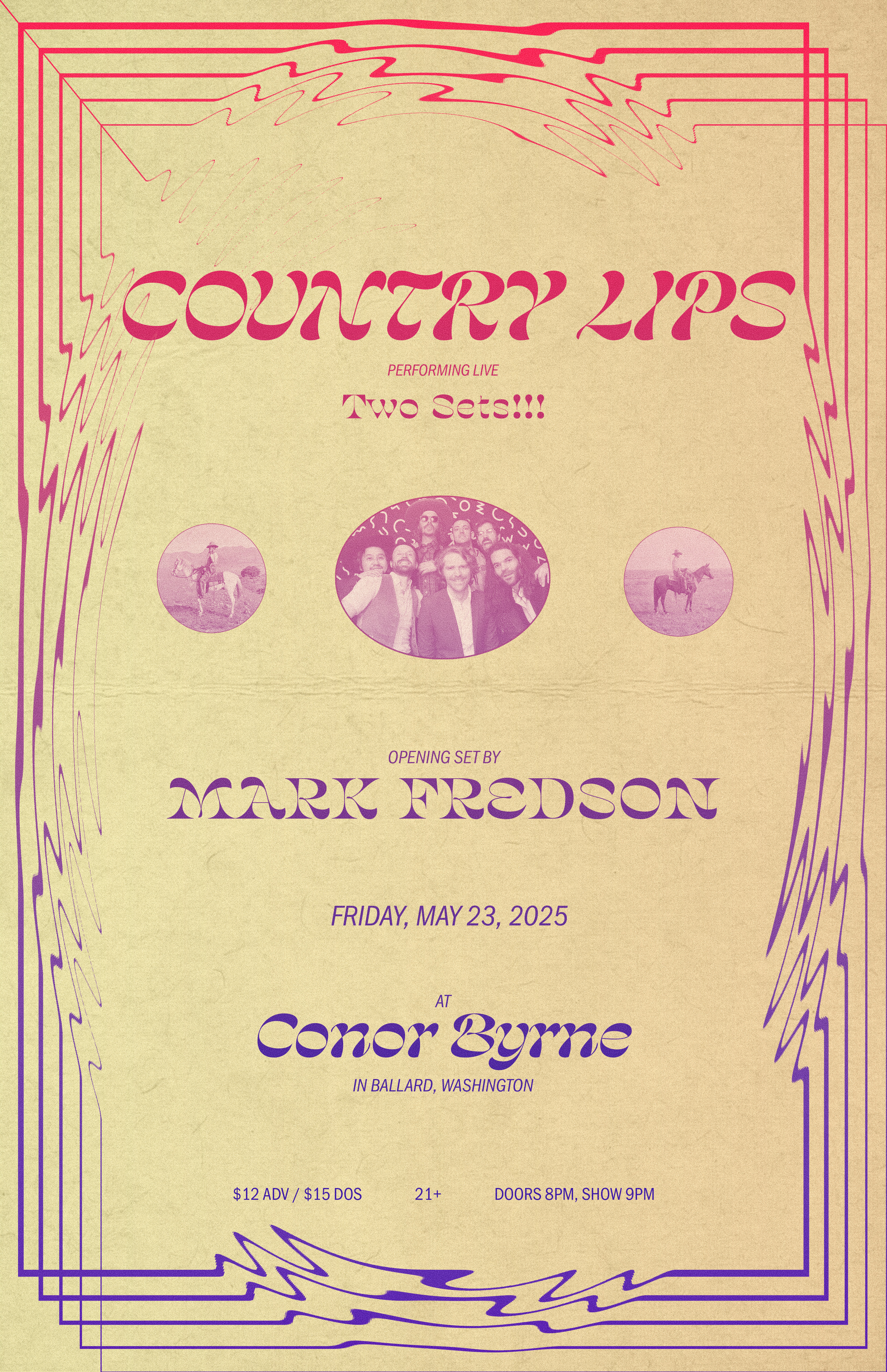 Country Lips with Mark Fredson Logo