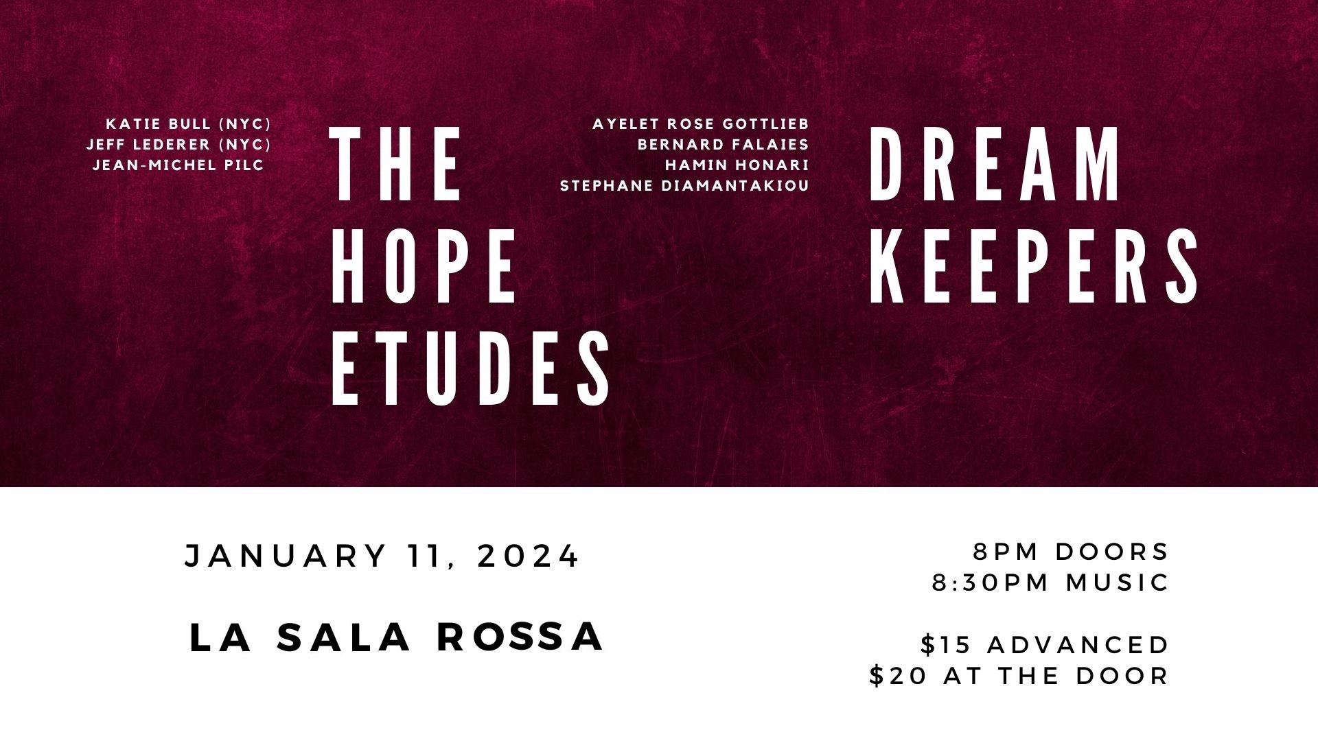 Dream Keepers (MTL) & The Hope Etudes (NYC) Logo
