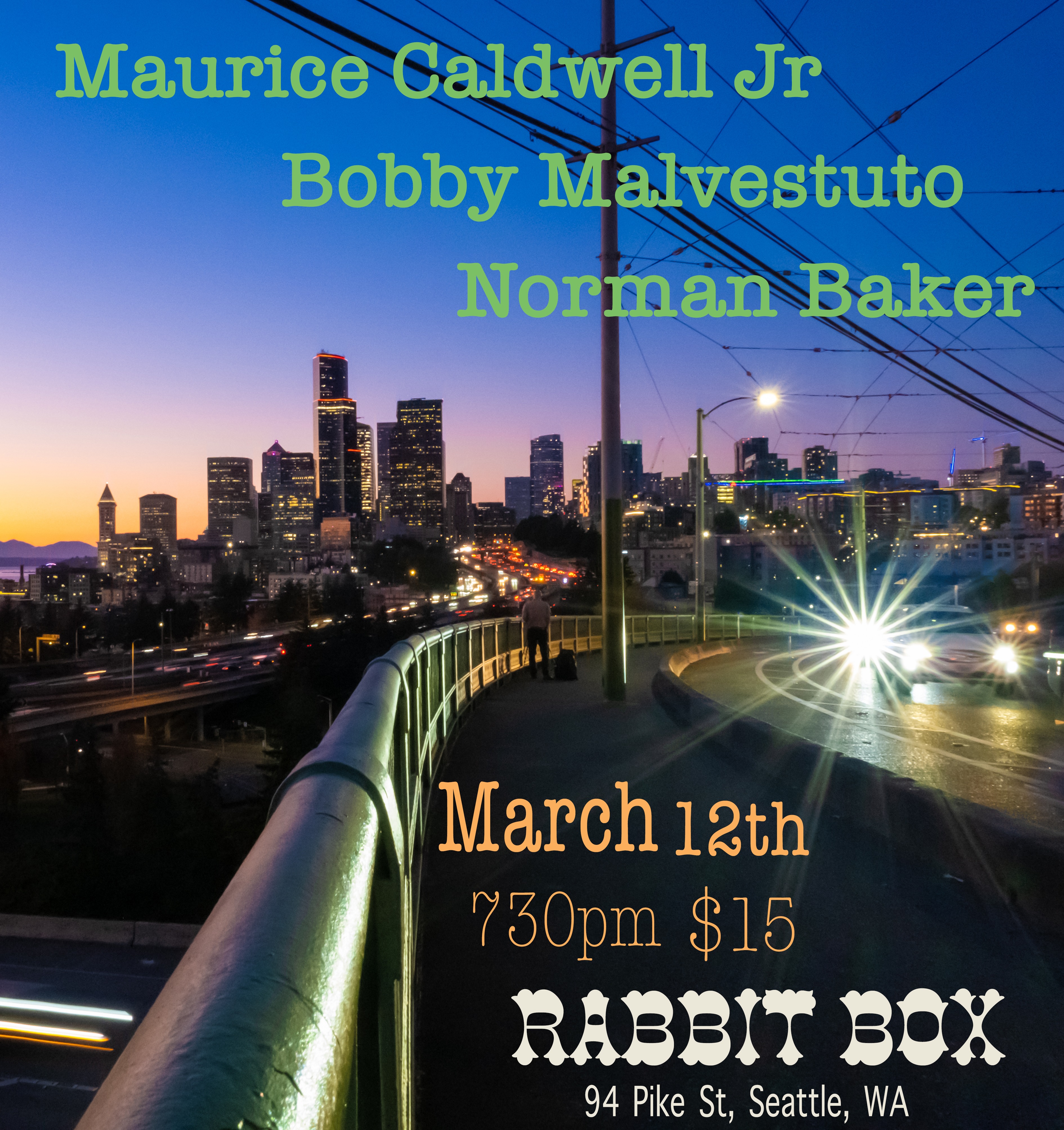 Maurice Caldwell Jr., Bobby Malvestuto & Norman Baker Logo