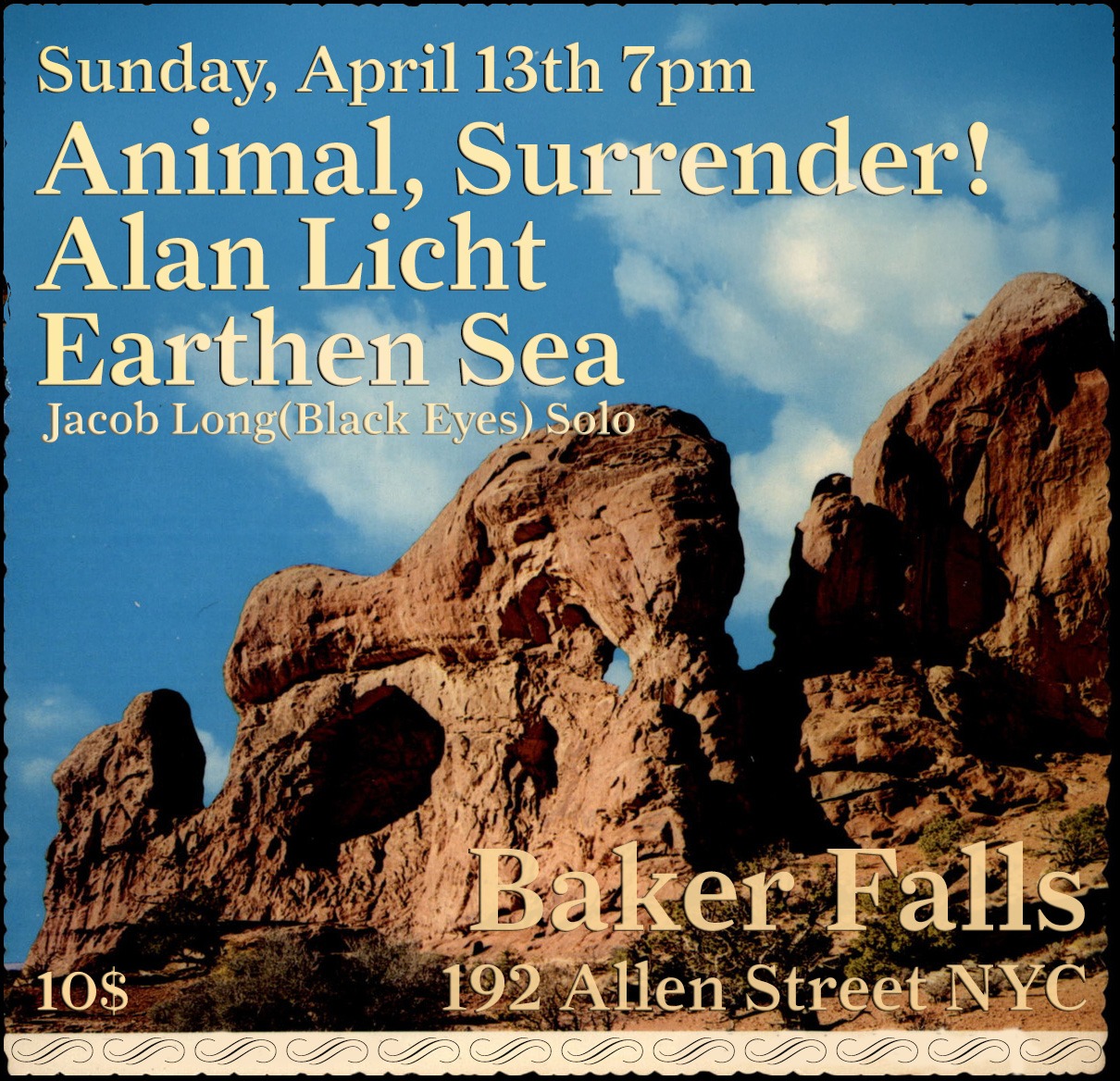 Animal, Surrender!, Alan Licht & Earthen Sea Logo