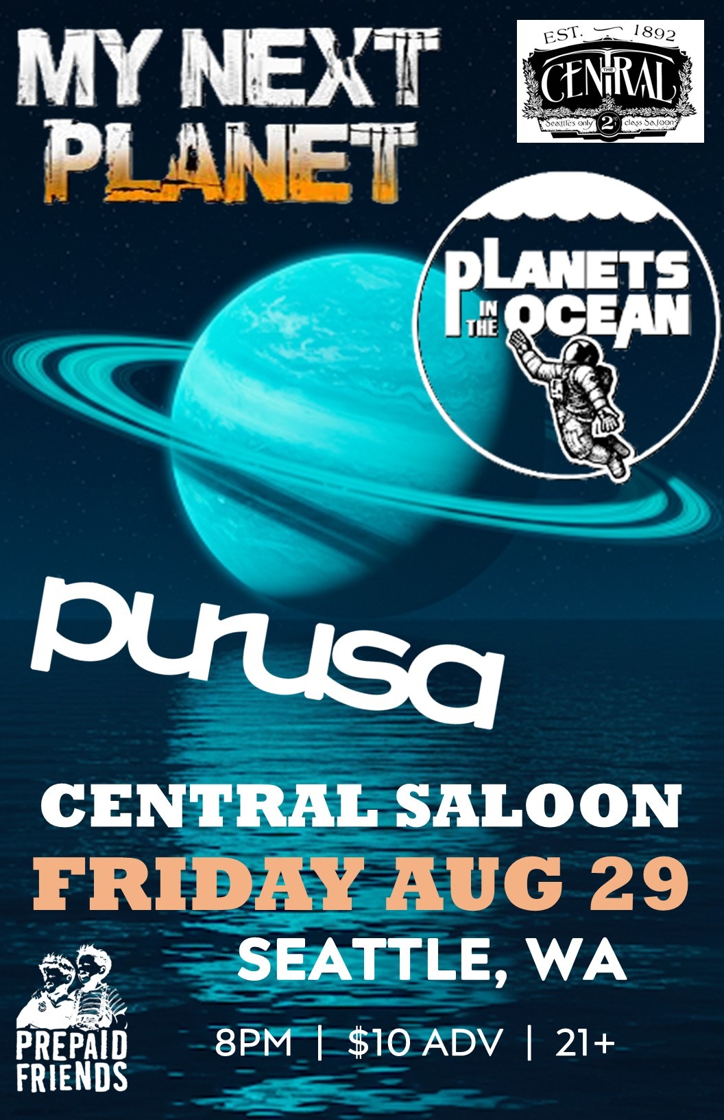 My Next Planet • Planets In The Ocean • Purusa Logo