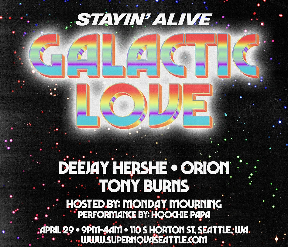 Stayin' Alive: Galactic Love at Supernova! Logo