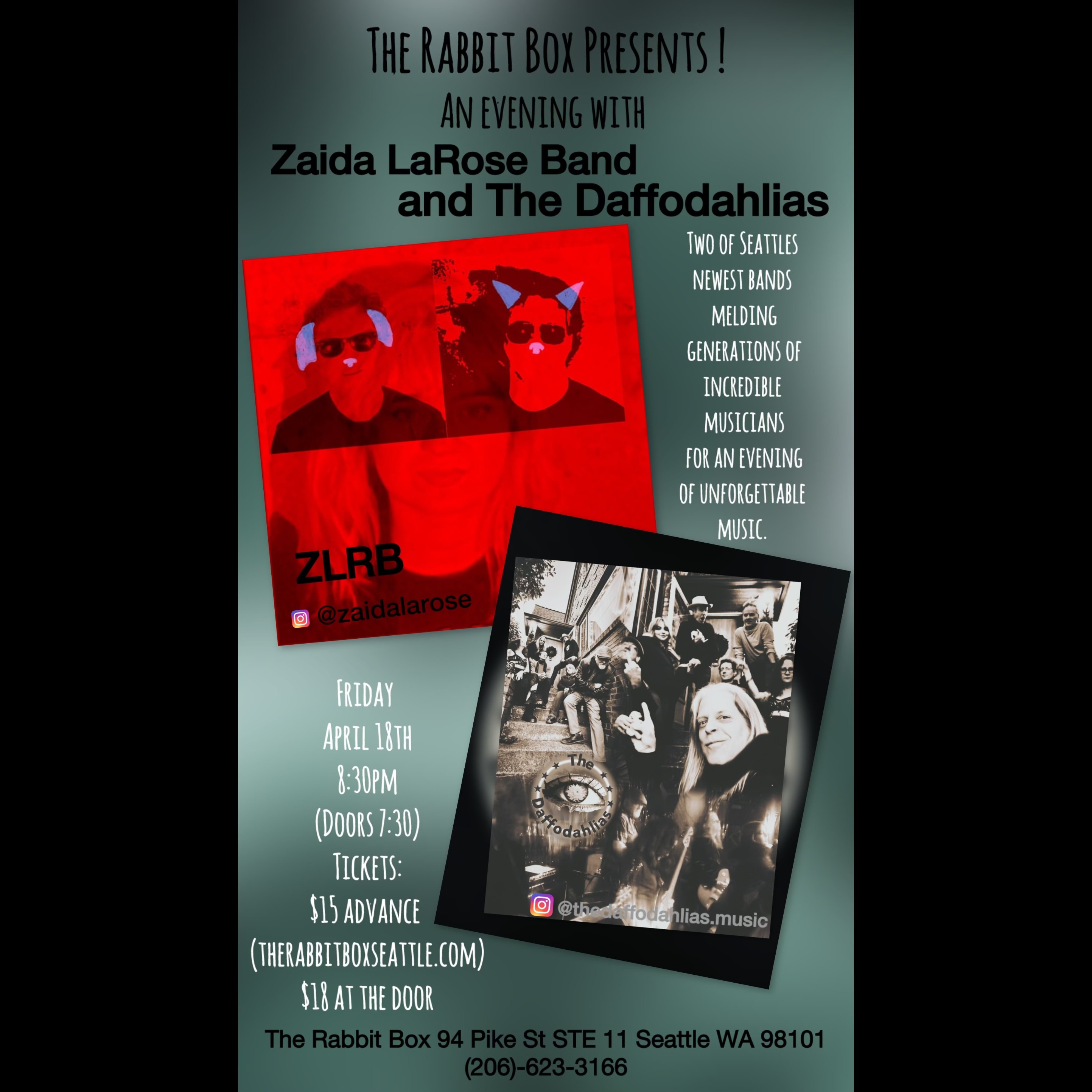 The Daffodahlias + Zaida LaRose Band Logo