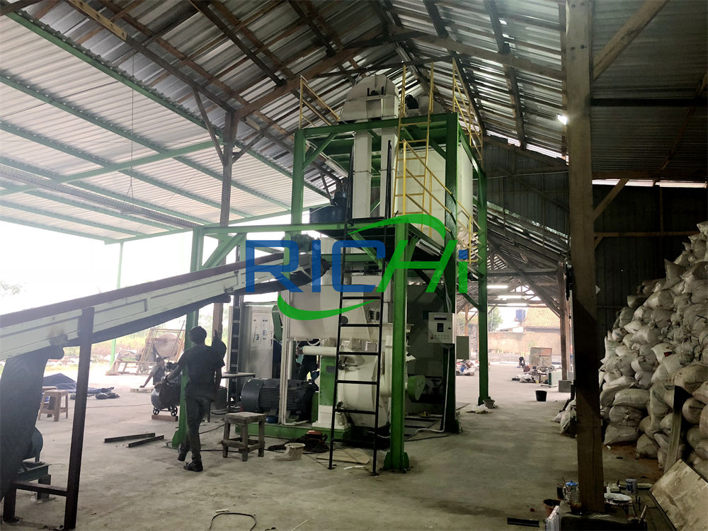 12-13 Tons Per Hour Industrial Biomass Straw Wood Pellet Factory Project