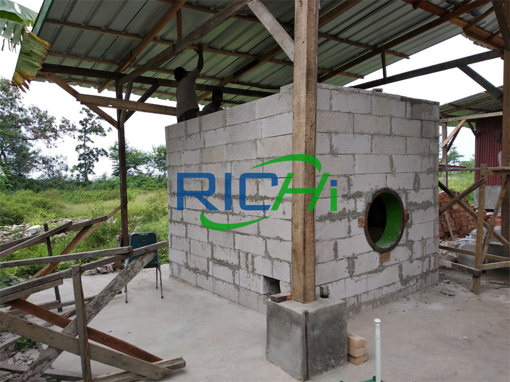 2T/H Complete Biomass Pellet Plant For Wood Shavings And Sawdust Rice Straw Wood Scraps Wooden Block