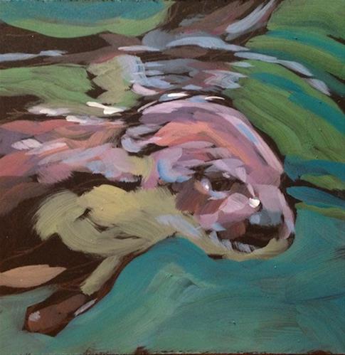 "Floating, Reflecting" original fine art by Kat Corrigan "Floating, Reflecting" original fine art by Kat Corrigan