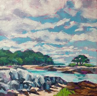 "Off Clapboard Island Casco Bay" original fine art by Mary Anne Cary