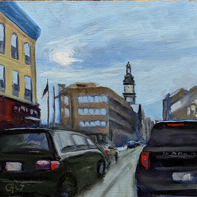 "Downtown" original fine art by Gary Westlake