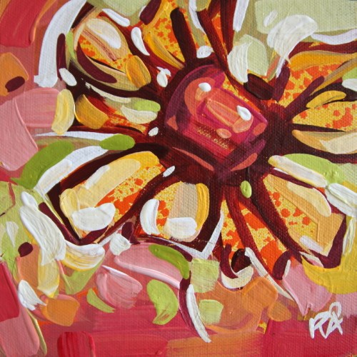 "Flower abstraction 212" original fine art by Roger Akesson