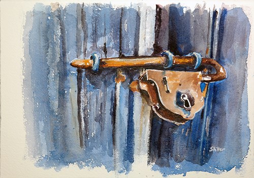 "2334 Schlüsseödienst" original fine art by Dietmar Stiller