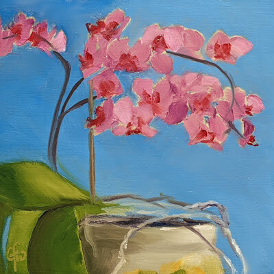 "Pink Orchid" original fine art by Gary Westlake
