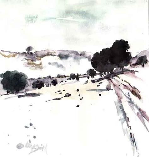 "Five Minute Landscape" original fine art by Kay Smith