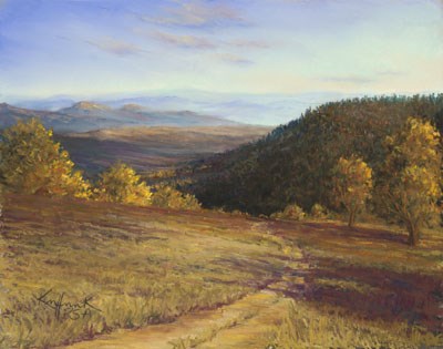 "Far Off Thoughts" original fine art by Karen Henneck