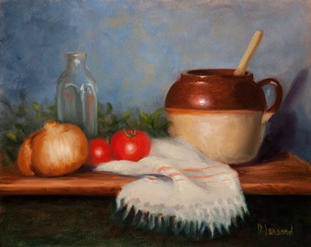 "Is it Soup Yet #1407" original fine art by Dee Lessard