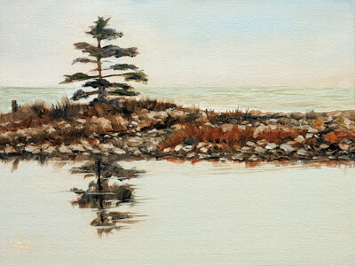 "Rock Pond" original fine art by Gary Westlake