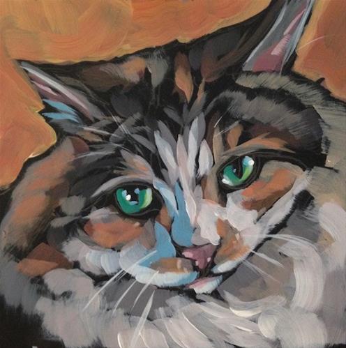 "March 19, Darling Angelina!" original fine art by Kat Corrigan