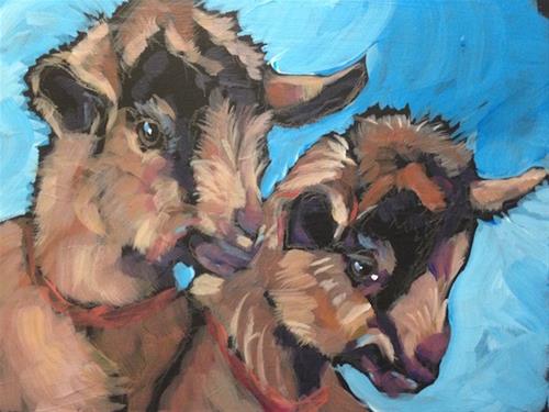 "March 24, Twice the FUN" original fine art by Kat Corrigan