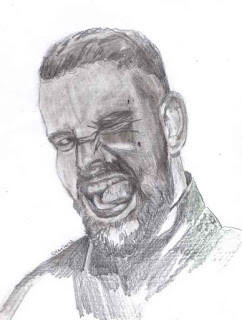 "Tough Guy #sktchy #30faces30days Day 26" original fine art by Kay Smith