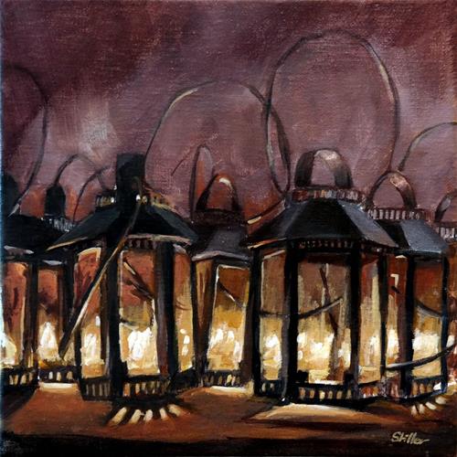 "1548 Lantern Parade" original fine art by Dietmar Stiller
