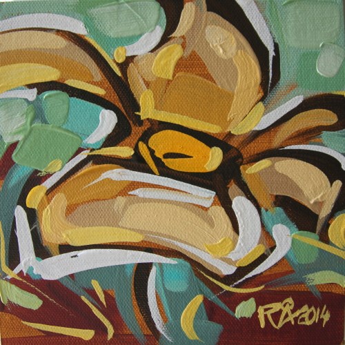"Flower Abstraction 87" original fine art by Roger Akesson Stormhed