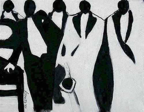 "All that Jazz" original fine art by Barbara Lemley