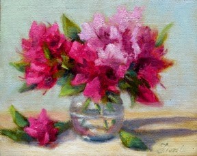 "Azaleas" original fine art by Pat Fiorello