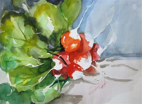 "Radish Stil Life" original fine art by Delilah Smith