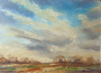 "January Sky" original fine art by Tammie Dickerson