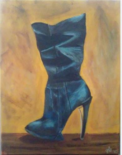 "Boot it" original fine art by Gerri Obrecht