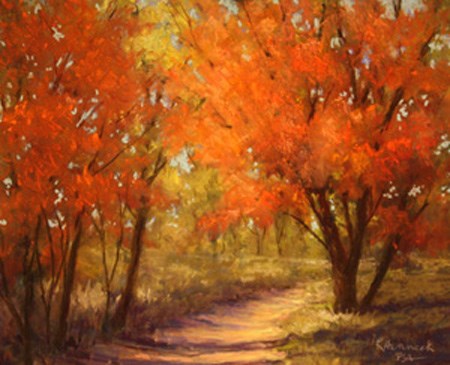 "Autumn In The Woods" original fine art by Karen Henneck