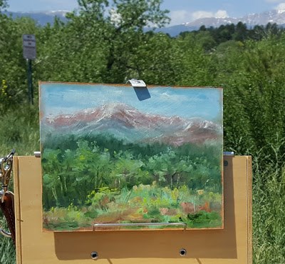 "Pike's Peak" original fine art by Tammie Dickerson