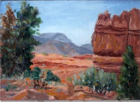 "Red Rocks" original fine art by Anne Aleshire