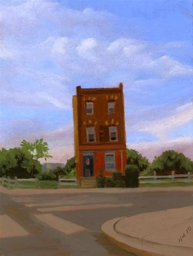 "STAND ALONE HOUSE" original fine art by Nancy Herman