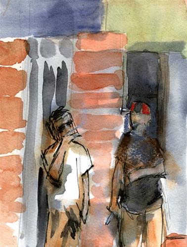 "Smoke Break SC" original fine art by Donna Crosby