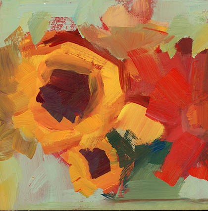 "3812 - Sunday's Post - Long Walk" original fine art by Lisa Daria