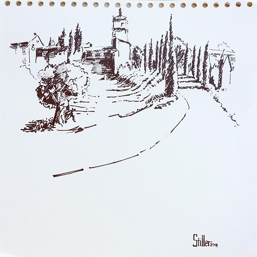 "2593 Maubec" original fine art by Dietmar Stiller