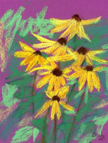 "Ballet Flowers" original fine art by Donna Crosby