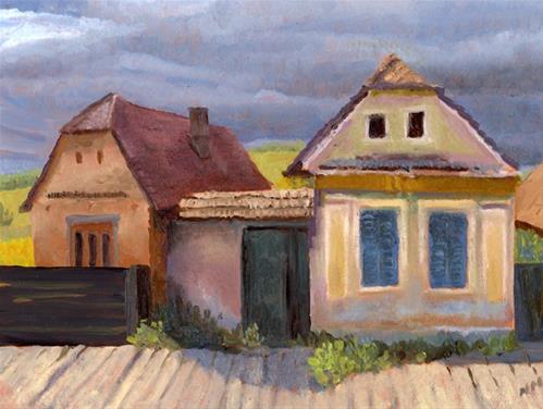 "Roumania" original fine art by Nancy Herman