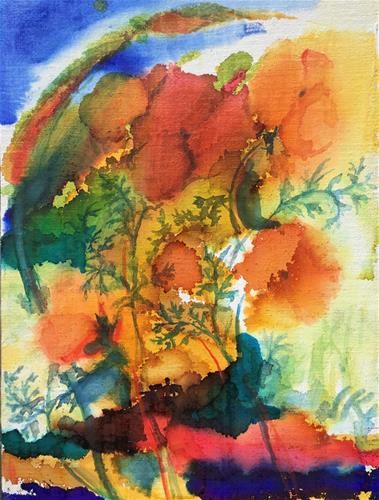"Golden Poppies" original fine art by Jean Krueger
