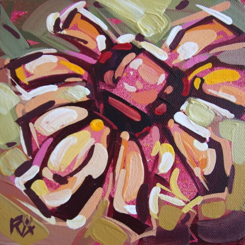"Flower Abstraction 207" original fine art by Roger Akesson Stormhed