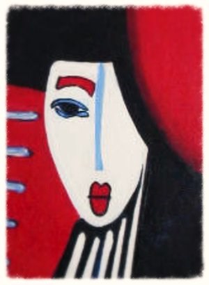 "I C U" original fine art by Barbara Lemley