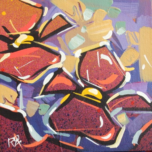 "Flower Abstraction 140" original fine art by Roger Akesson Stormhed