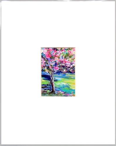 "3013 HIMALAYAS ACEO with mat" original fine art by Sea Dean