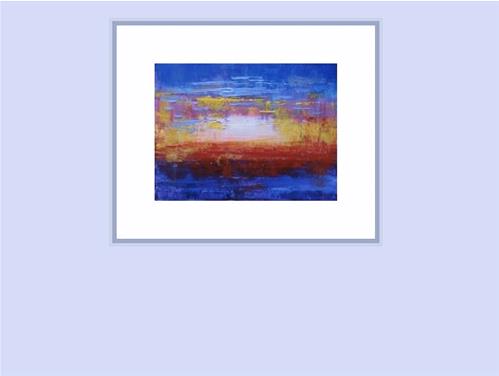 "3115 - Matted - Sunset" original fine art by Sea Dean