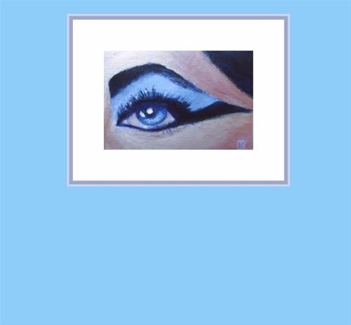 "4045 - Matted - Cleopatra Eye" original fine art by Sea Dean