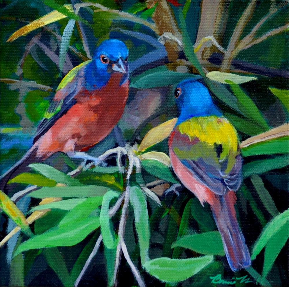 "Painted Buntings" by Bonnie Masdeu