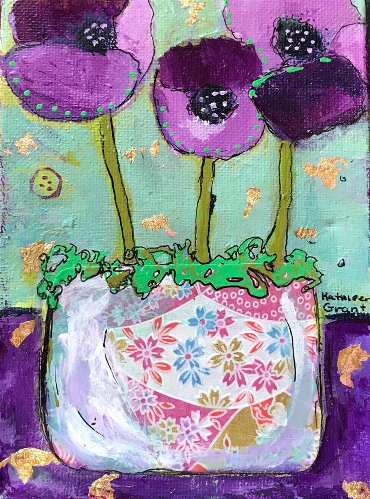 "Purple poppies" by kathleen Grant