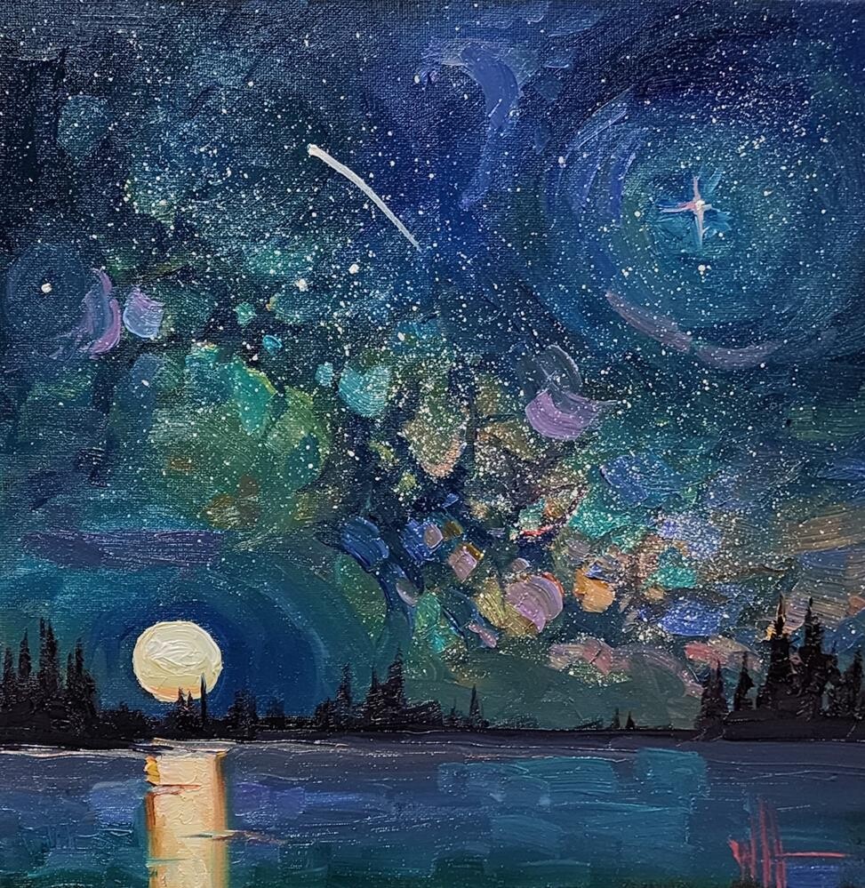 "Nebulanic Moon Super Sale Priced" by william hawkins