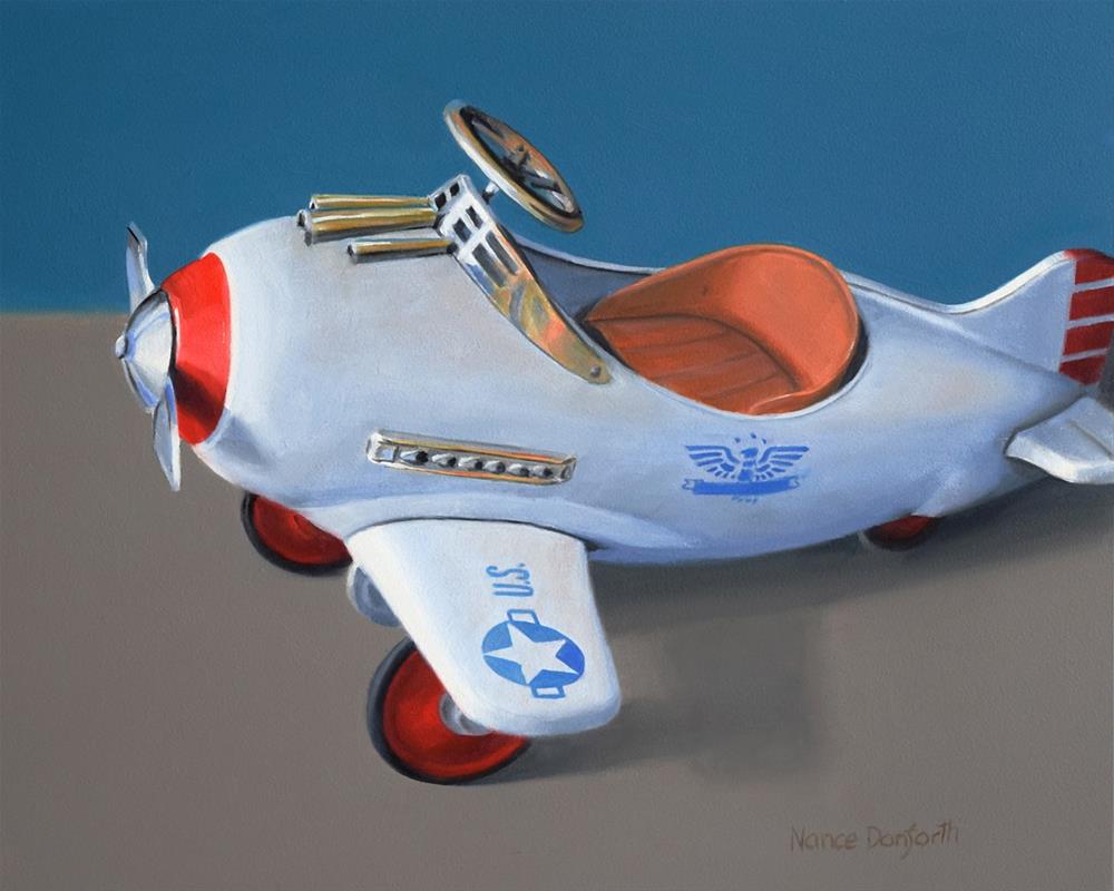 “Vintage Airplane Pedal Car” by Nance Danforth