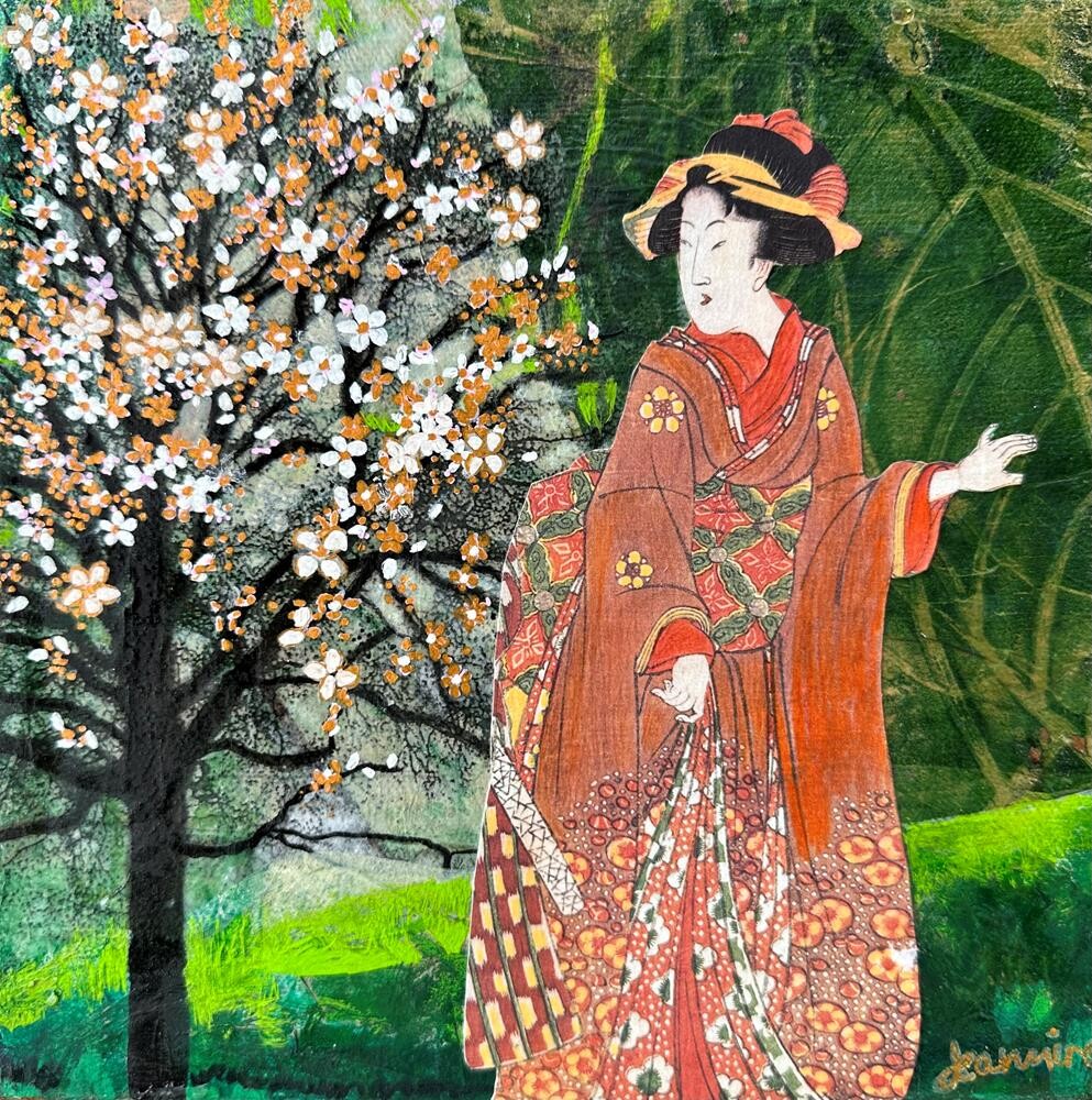 The One With The Orange Kimono